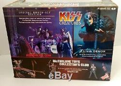 KISS Band Creatures Unmasked Tour McFarlane Figure Concert Stage Box Set SEALED