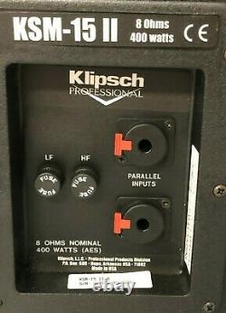 KLIPSCH KSM 15 II, Stage Monitor 15 Woofer 2 Way Open Box Rep Sample