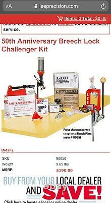 Lee Challenger Breech Lock Single Stage Press Anniversary Kit (90050) New In Box