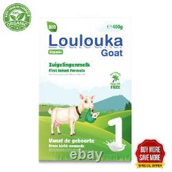 Loulouka Stage 1 Organic (Bio) Infant Goats' Milk Formula 400g 1, 3, 4, 6, 8 box