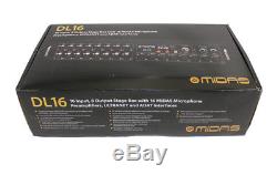MIDAS DL16 16 Input/8 Output Stage Box with16 MIDAS Mic Preamps ULTRANET and ADAT