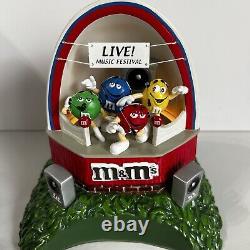 M&M's Rock & Roll Party Dept 56 Lighted Stage House & Candy Dish 2005 NEW in BOX