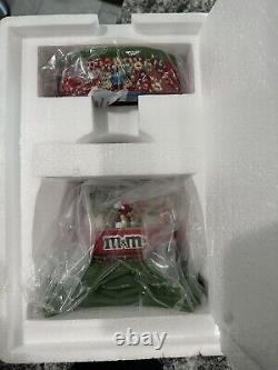 M&M's Rock & Roll Party Dept 56 Lighted Stage House & Candy Dish 2005 NEW in BOX