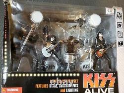 McFarlane Toys Kiss Alive Deluxe Box Set Super Stage Limited Edition NEW