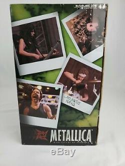 Metallica Harvesters of Sorrow Action Figures on Stage with Lights and Sound