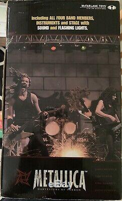 Metallica Super Stage Figures By McFarlane Toys New Old stock sealed in box 2001