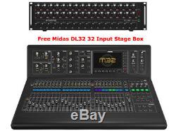 Midas M32-IP 40-Channel Mixer Console + DL32 Stage Box 32-Ins / 16-Outs