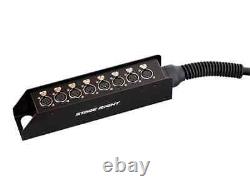Monoprice 8-Channel Snake 8x0 XLR Stage Box 32.3ft With Locking XLR-F Connectors