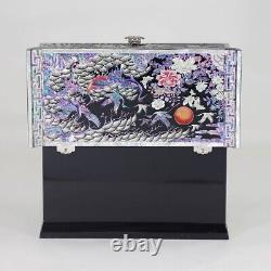Mother Of Pearl 3 Stage Oriental Luxury Jewelry Box New Handcraft Souvenir Gift