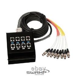 Multicore Cable with Stage Box 8 Return Channels Desk to Stage 9m