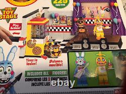 NEW McFarlane FNAF The Toy Stage Construction Set 225 Pieces 3 Figures