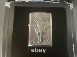 NEW ZIPPO Elephant On Stage In Mirror Box Limited Rare Lighter BNIB