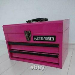 New Astro Products Compact Tool Box 2-stage Japan Pink Limited Color