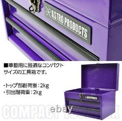 New Astro Products Compact Tool Box 2-stage purple Limited Color Japan