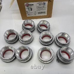 New Box Of 10 Myers STAG-6 Aluminum Ground Hub 2 inch