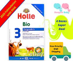 New Holle Stage 3 + DHA Organic Baby Formula 4 Boxes 3/11/2022+ Holle 3