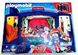 New Playmobil Take Along Puppet Theater Stage 4239 Sealed Box 2008 Theatre RARE