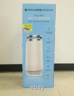 New in Open Box Cool-Living True HEPA 4-Stage Air Purifier White