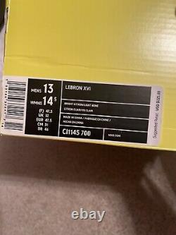 Nike Lebron XVI 16 HFR Harlem Fashion Row Stage Men's 13 CI1145-700 Box NO LID
