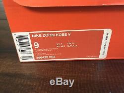 Nike Zion Kobe 5 V Big Stage Away Black/Gold Brand New In Box Size 9