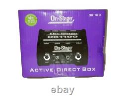 On Stage Audio DB1100 Active Direct Box New 6×3.5×1.5 Stereo to Mono Summing