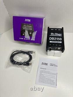 On Stage Audio DB2150 Passive Stereo USB DI Direct Box