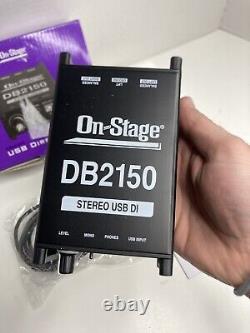 On Stage Audio DB2150 Passive Stereo USB DI Direct Box