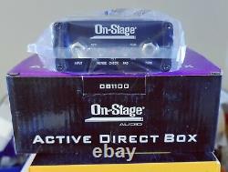 On-Stage DB1100 Active Direct Box with Stereo-to-Mono Summing. Actual pics