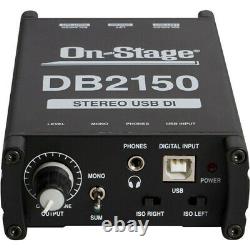 On-Stage DB2150 Stereo USB DAC Direct Box
