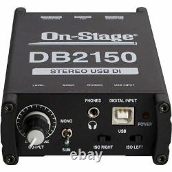 On Stage DB2150 Stereo USB DI Direct Box