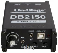 On Stage DB2150 Stereo USB DI Direct Box