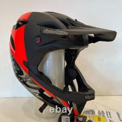 Open Box Troy Lee Designs Adult Stage MTB Helmet Nova Glo Red MD/LG