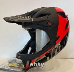 Open Box Troy Lee Designs Adult Stage MTB Helmet Nova Glo Red XL/2X