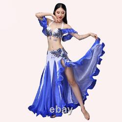 Oriental Belly Dance Costume Set Bra Skirt Women Stage Performance TopAdjustable