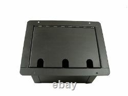 PROCRAFT FPPL-1DUP12X-BK Recessed Stage Pocket / Floor Box 1AC + 12CH any conf