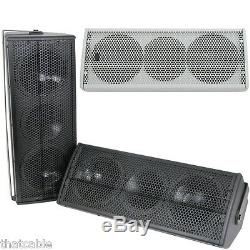 Pair of Premium 320W Multi-Angle Dual Sub SpeakersWall Mount Enclosure Cabinet