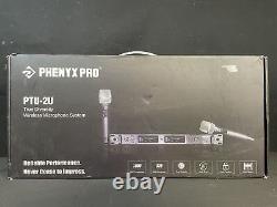 Phenyx Pro PTU-2U True Diversity Wireless Microphone System New Open Box