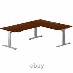 Progressive Desk Corner L Shaped 3 Stage Height Adjustable Standing Desk 72x60