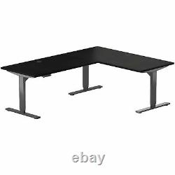 Progressive Desk Corner L Shaped 3 Stage Height Adjustable Standing Desk 78x48