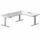 Progressive Desk Corner L Shaped 3 Stage Height Adjustable Standing Desk 78x72