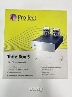 Project Tube Box S Black Phono Preamplifier Turntable Stage Preamp Brand New