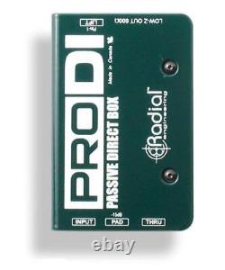 Radial ProDI MONO Passive Direct Box Passive direct box for stage and studio