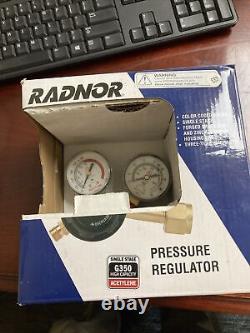 Radnor Acetylene 64003035 Gas Regulator, Single Stage, G350, new In Box
