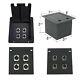 Recessed Metal Stage Floor Box with4 XLR 3 pin Female Connector Plugs