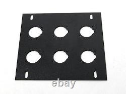 Recessed Stage Floor Box withPre Punched 6 D XLR Holes Plate By Elite Core