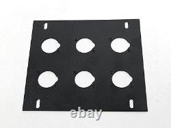 Recessed Stage Floor Box withPre Punched 6 D XLR Holes Plate By Elite Core