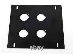 Recessed Stage Floor Box with Unloaded 4 D Connector Holes Plate