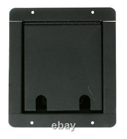 Recessed Stage Floor Box with Unloaded 4 D Connector Holes Plate