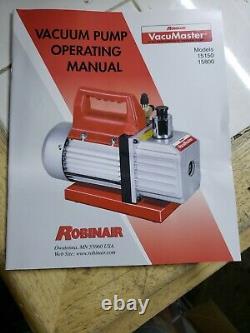 Robinair 15800 VacuMaster Economy 8 CFM 2-Stage Vacuum Pump THE BOX IS DISTRESS