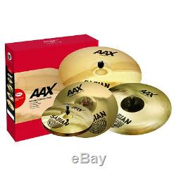 Sabian 25005XXP AAX Stage Cymbal Set Pack with FREE X-Plosion Crash Open Box